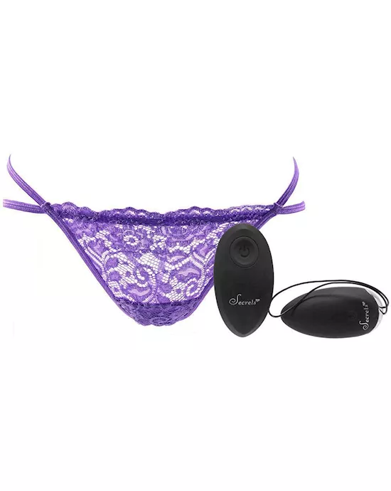 Vibrating open back rechargable panty 