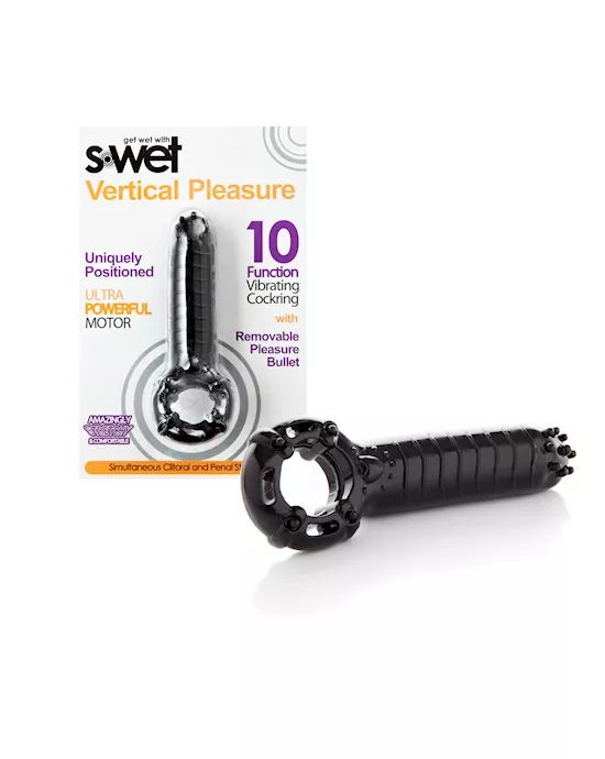 NU Sensuelle S-Wet Vertical Pleasure Ring 