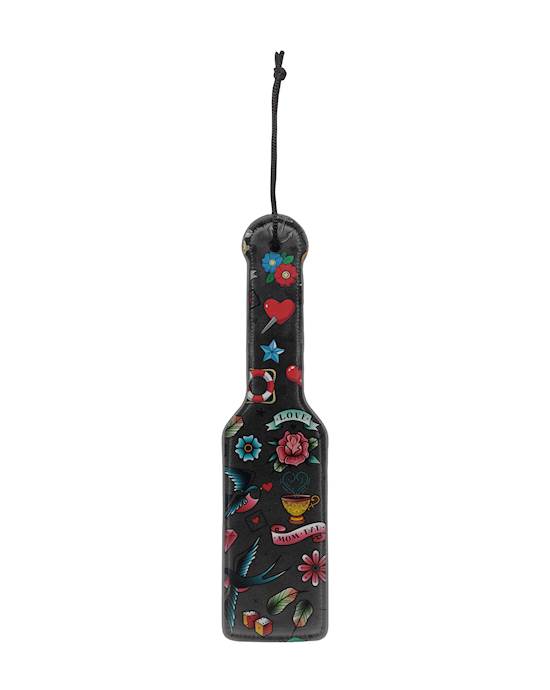 Printed Paddle - Old School Tattoo Style  