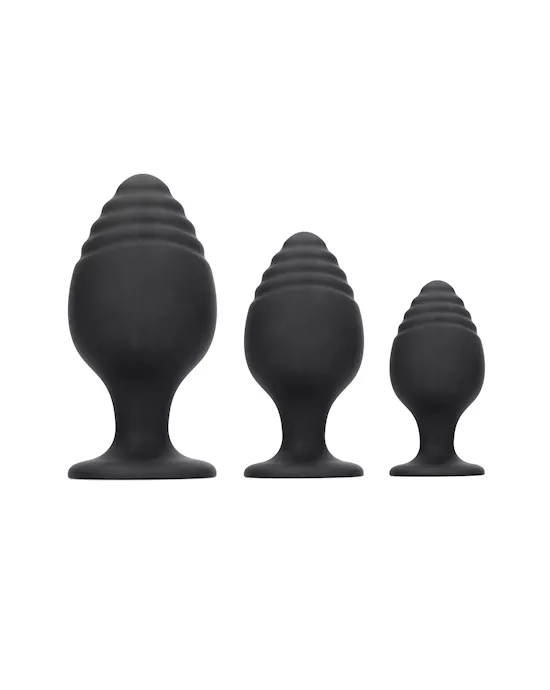 Rippled Butt Plug Set