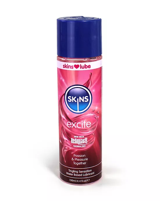 Skins Excite Tingling Water Based Lubricant 4.4 fl oz