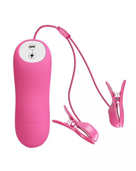 Romantic Wave Electro Shock Nipple Clamps