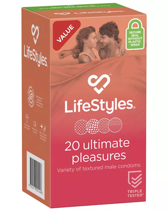 LifeStyles ULTIMATE Pleasures Condoms - 20 Pack