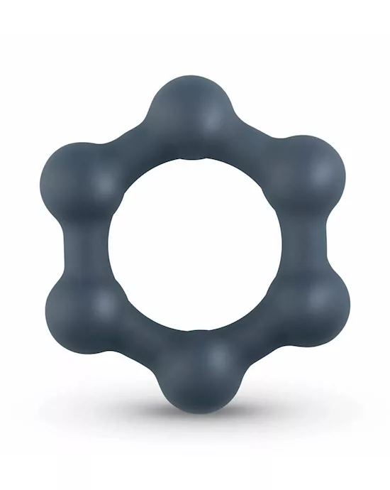 Boners Hexagon Cockring With Steel Balls