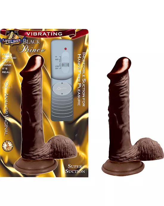 LIFELIKES Vibrating PRINCE DILDO - 6 Inch