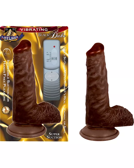 LIFELIKES Vibrating DUKE DILDO - 7 Inch