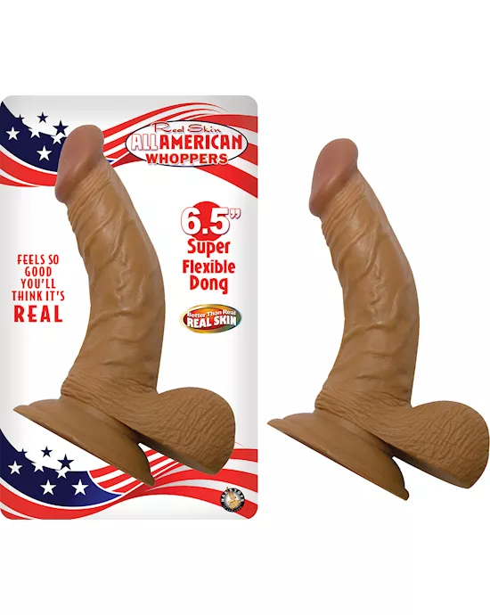 American Mini Whoppers Curved Balls Dong - 6.5 Inch