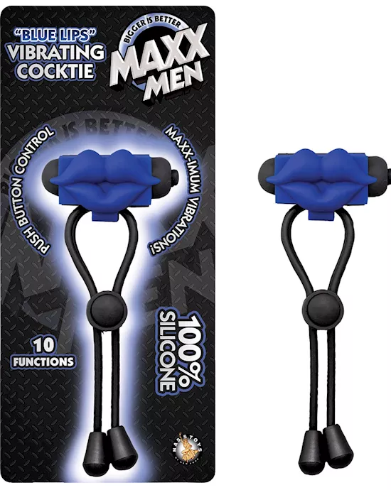 Maxx Men Blue Lips Vibrating Cocktie Blue