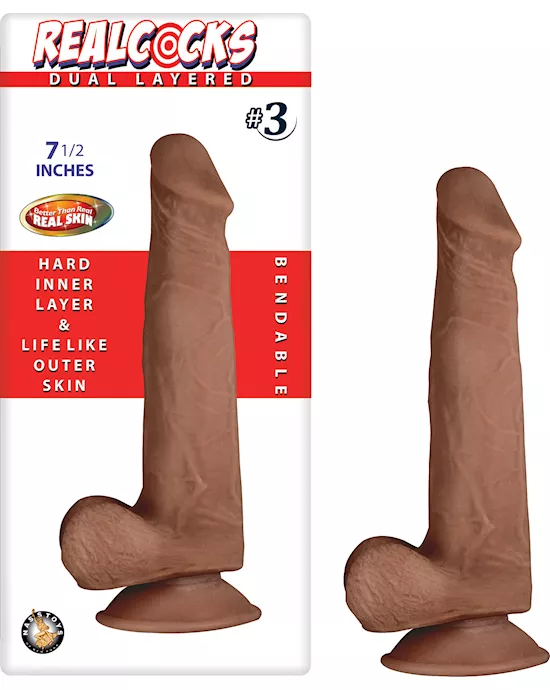 Nass Toys Dual Layered Dildo No.3