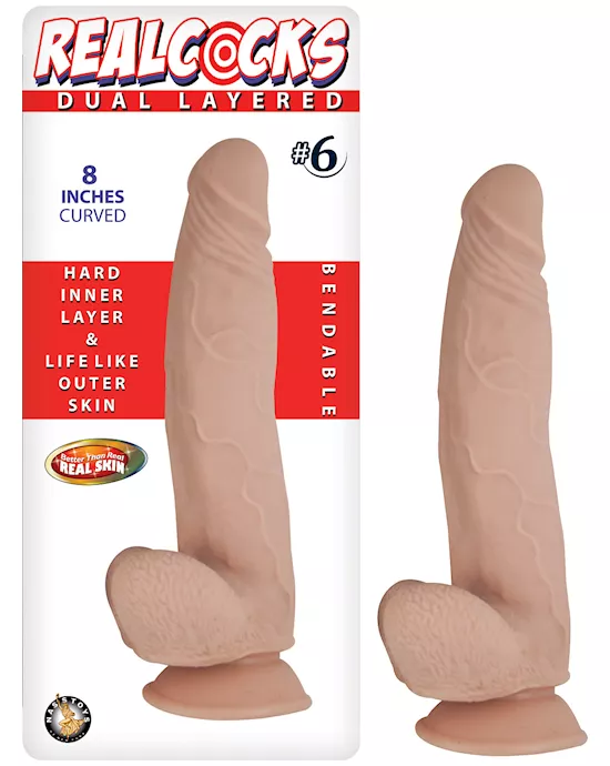 Nass Toys Dual Layered Dildo No.6 - 8 Inch