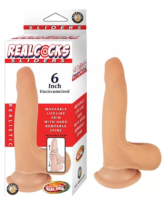 Nass Toys Realcock Uncut Slider - 7.5 Inch