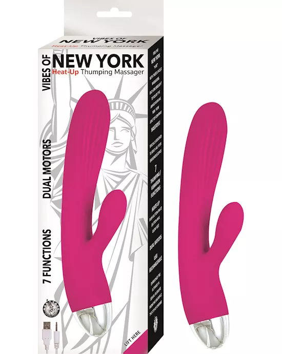 Nass Toys Vibes of New York Heat Up Thumping Massager