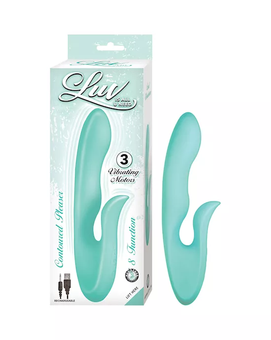 LUV CONTOURED PLEASER Rabbit Vibrator - 8.7 Inch