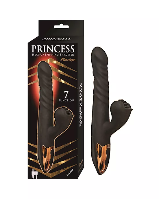 Nass Toys Princess Spin And Thrust Rabbit Vibrator - 9.75 Inch