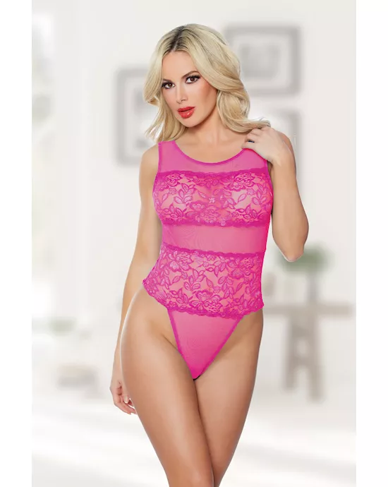 Allure Heather And Lace Teddy