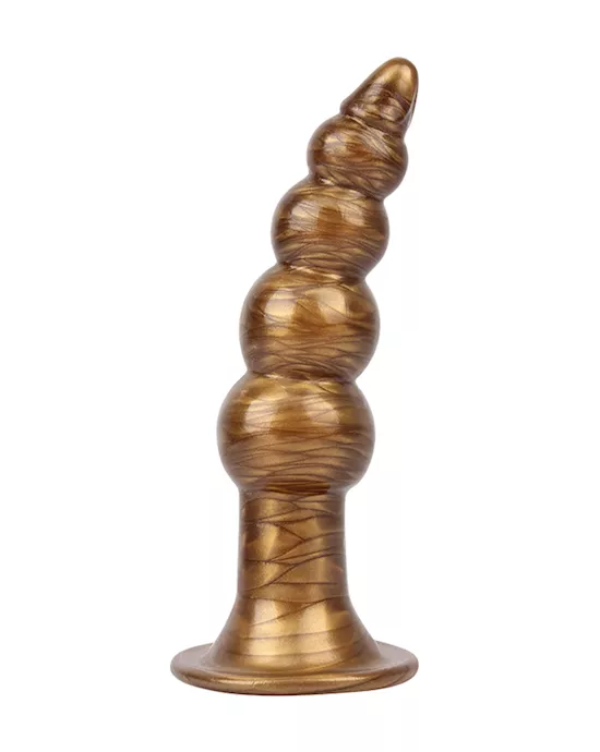 Beaded Metallic Butt Plug