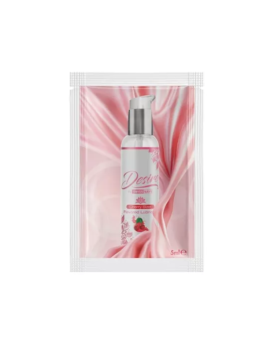 Swiss Navy Desire Cherry Blast Waterbased Lubricant - Sampler - 5ml