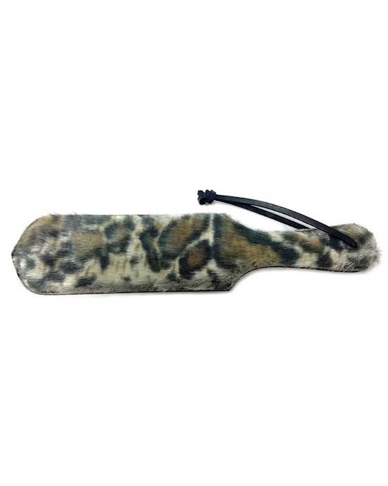 Rouge Leather Faux Fur Paddle