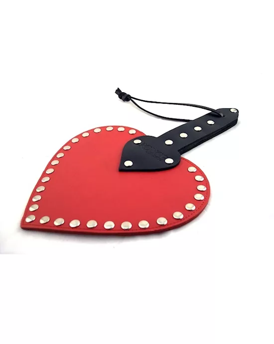 Rouge Leather Heart Paddle