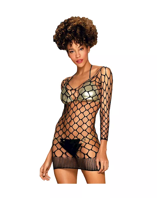 Obsessive Mesh Beach Dress