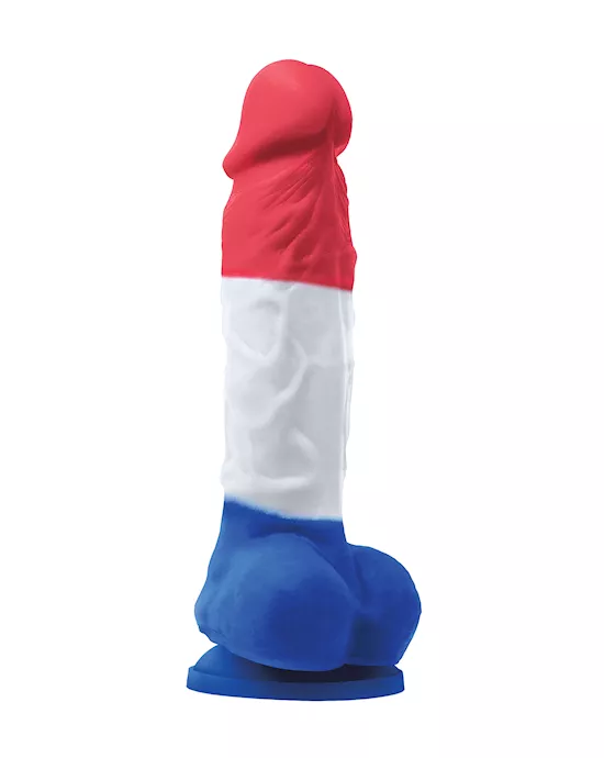 Colours Pleasures Tri-Colour Dildo - 6.7 Inch