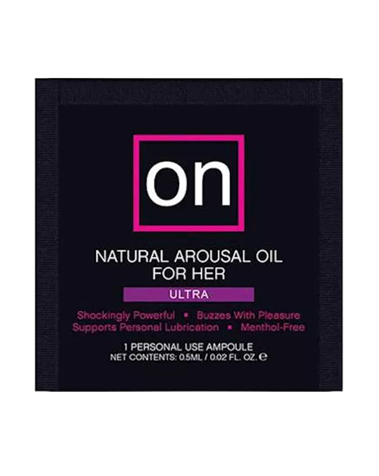 On for Her Arousal Oil Ultra  Single Use Sachet
