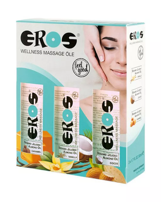 Eros Wellness Massage Oil Three Pack