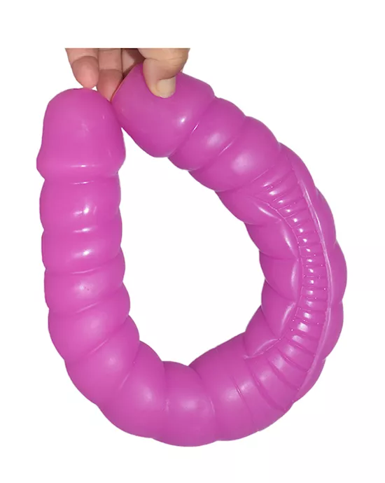 Ribbed Double Ended Dildo