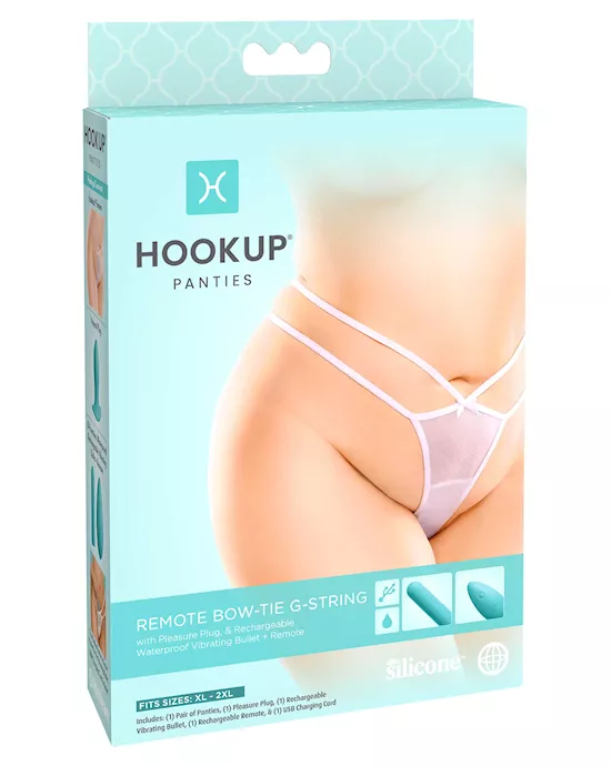 Hookup Panties Remote Bow-tie G-string