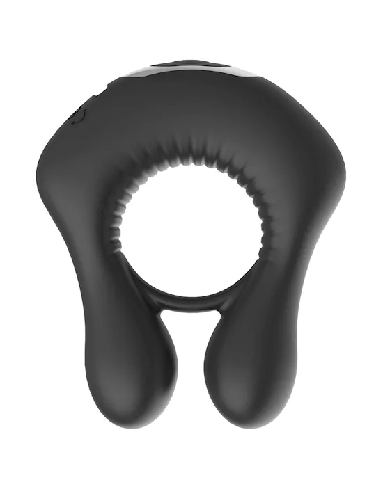 Amore Dual Vibrating Ring With Remote Control - Black
