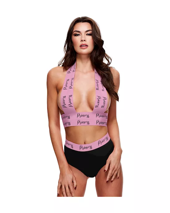 Princess Logo Strap Bra And Panty Set