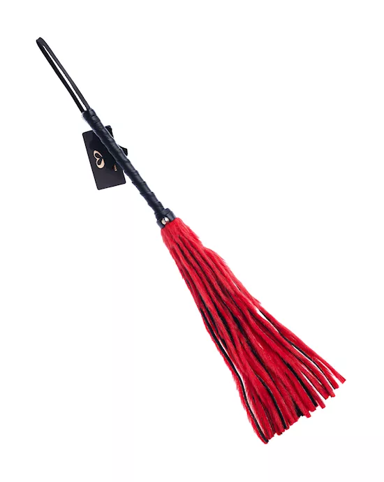 Bound X Faux Fur Flogger With Lambskin Handle