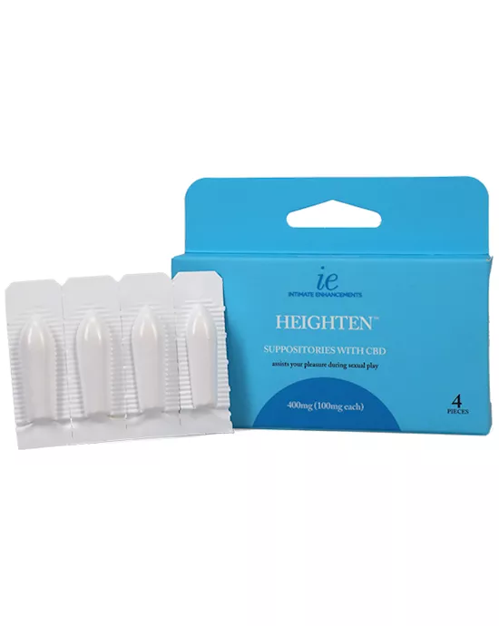 Intimate Enhancements Heighten Infused Suppositories - 4 Pack