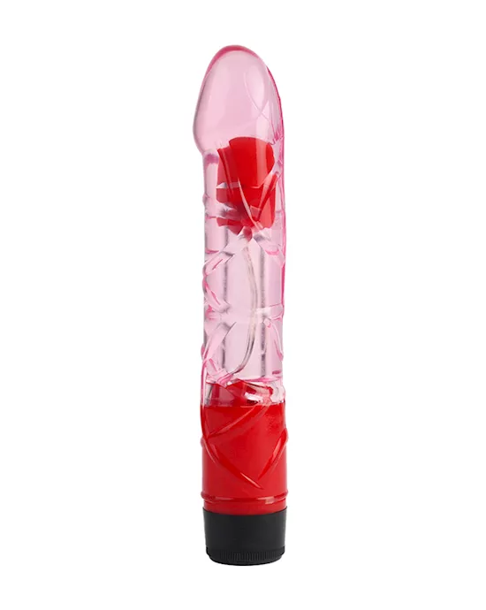 9 Inch Clear Colurful Vibrator