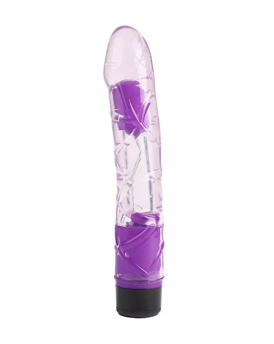 9 Inch Clear Colurful Vibrator