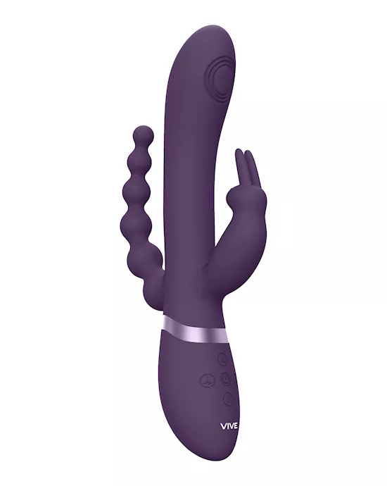 Rini Pulse Vibrating Double Penetration Rabbit