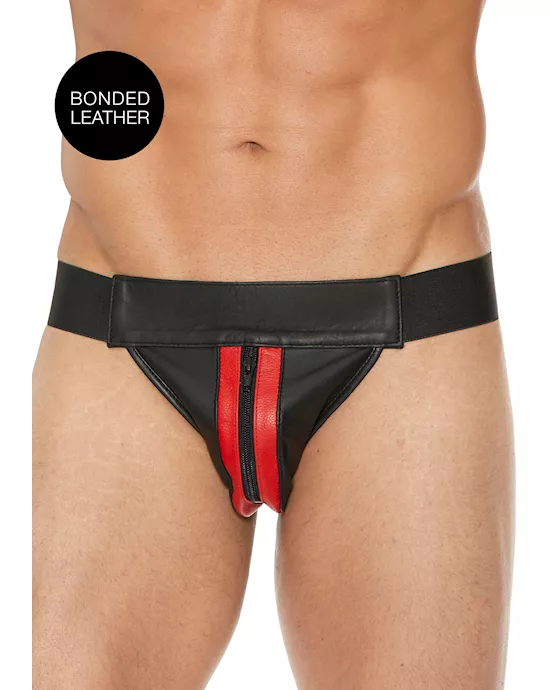 Plain Front Jock With Zip
