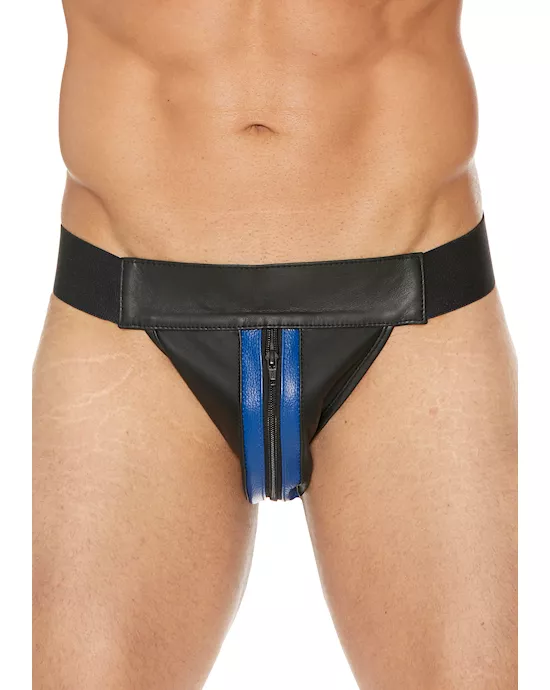 Plain Front Jock With Zip