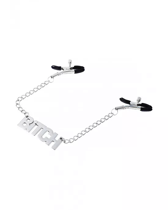 Bitch Chained Nipple Clamps 