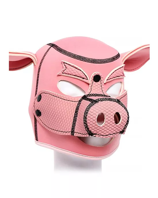 Pig Play Hood With Detachable Snout