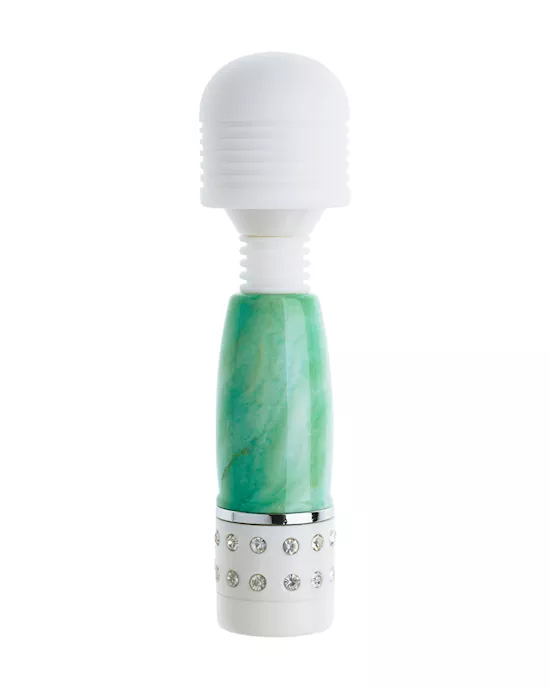 Mini Diamond Wand - Green Marble