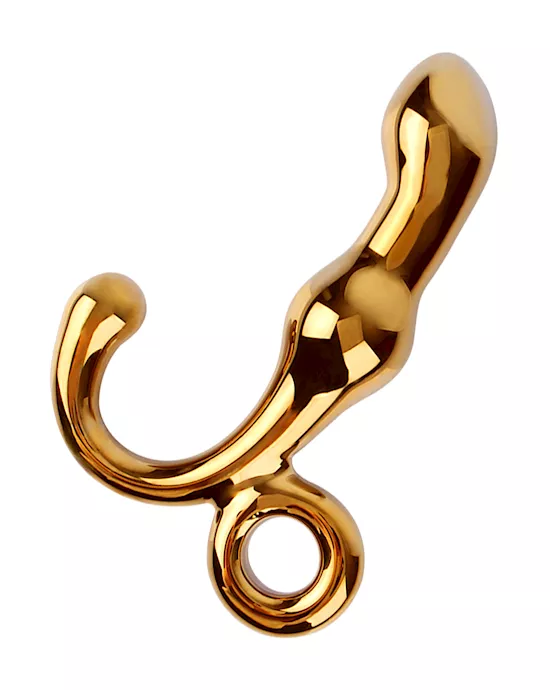 Lucent Golden Glass Butt Plug