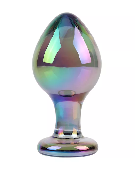 Lucent Pearlescent Glass Butt Plug