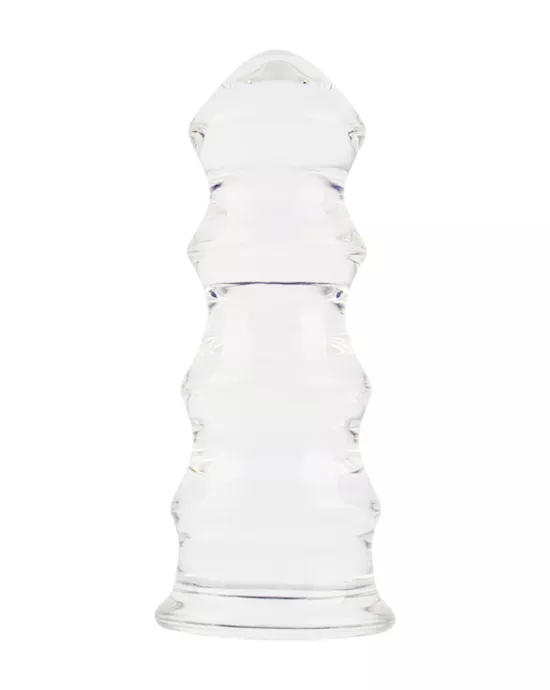 Lucent Xl Pagoda Glass Butt Plug