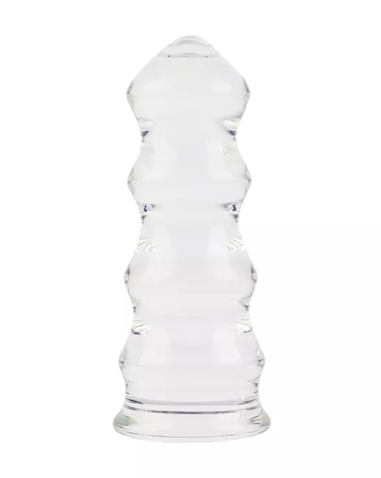 Lucent Large Pagoda Glass Butt Plug
