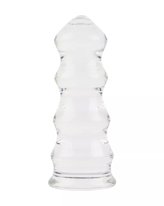 Lucent Pagoda Glass Butt Plug