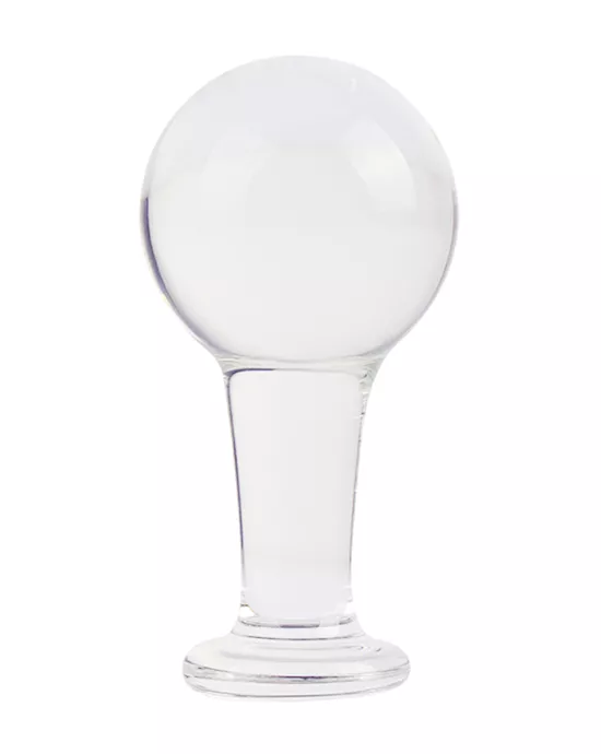 Lucent Oval Glass Butt Plug
