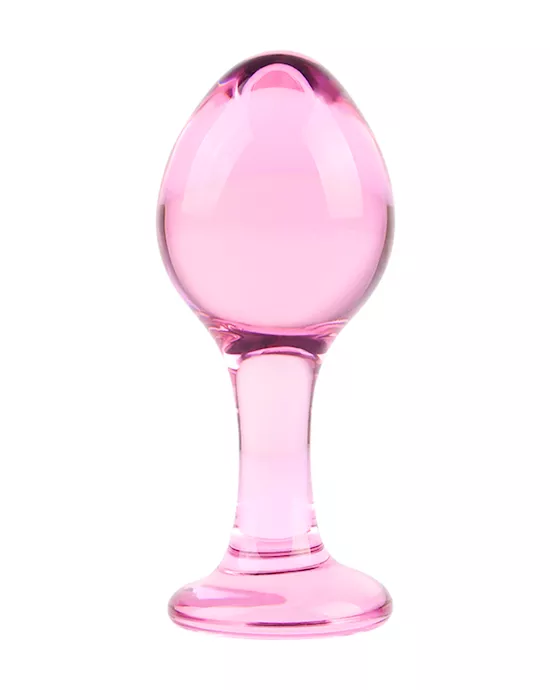 Lucent Oval Glass Butt Plug