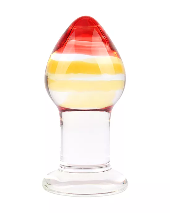 Lucent Sunburst Glass Butt Plug