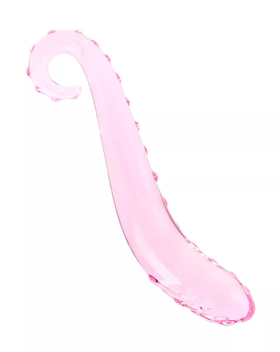 Lucent Small Textured Glass Massager